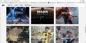 Website EA (Electronic Arts)